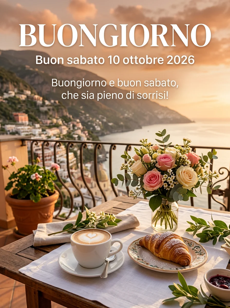 Buongiorno buon sabato 10 ottobre 2026 - immagine 1