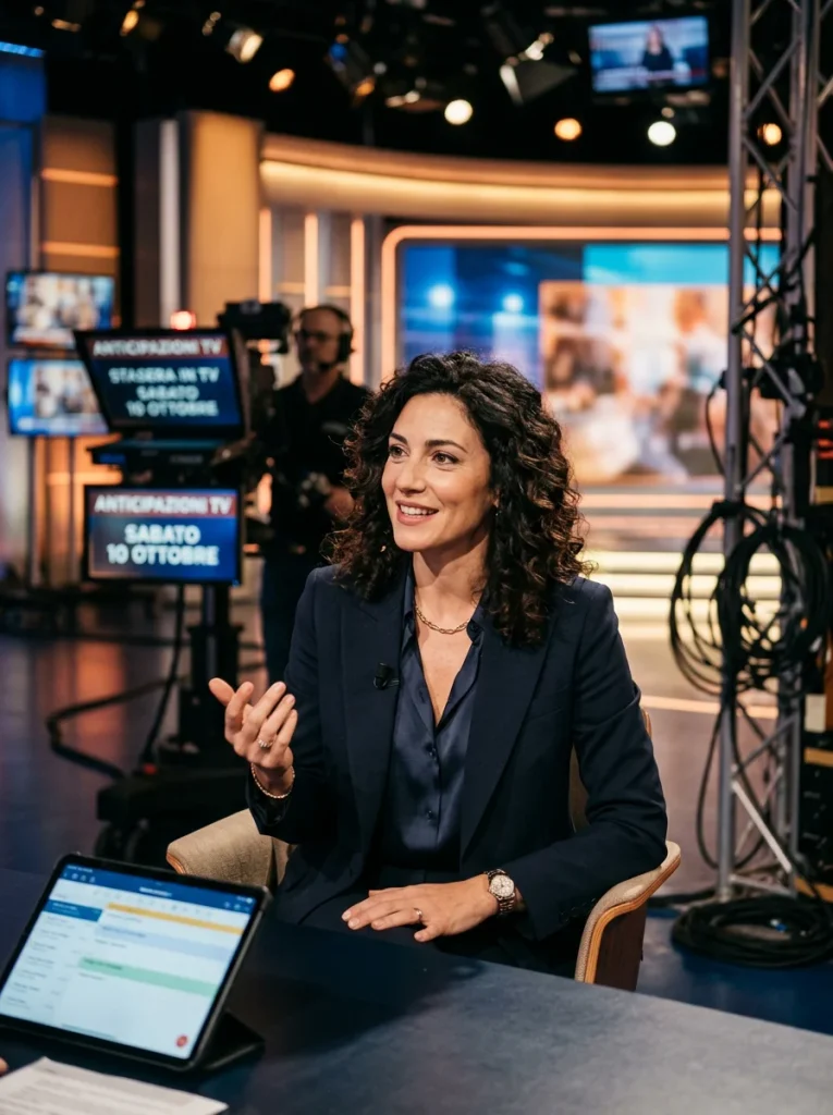 Anticipazioni TV sabato 10 ottobre 2026 — illustrazione editoriale