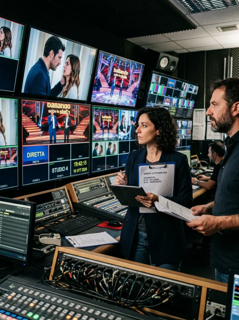 Anticipazioni TV sabato 10 ottobre 2026 — illustrazione editoriale