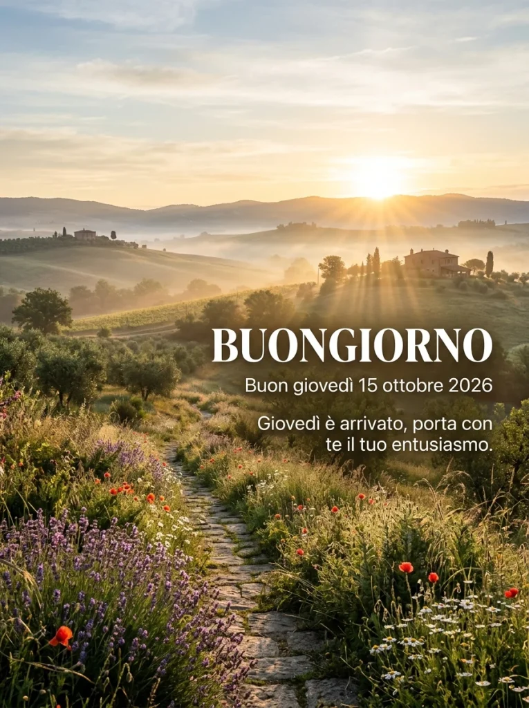 Buongiorno buon giovedì 15 ottobre 2026 - immagine 4