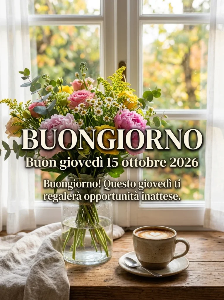 Buongiorno buon giovedì 15 ottobre 2026 - immagine 3
