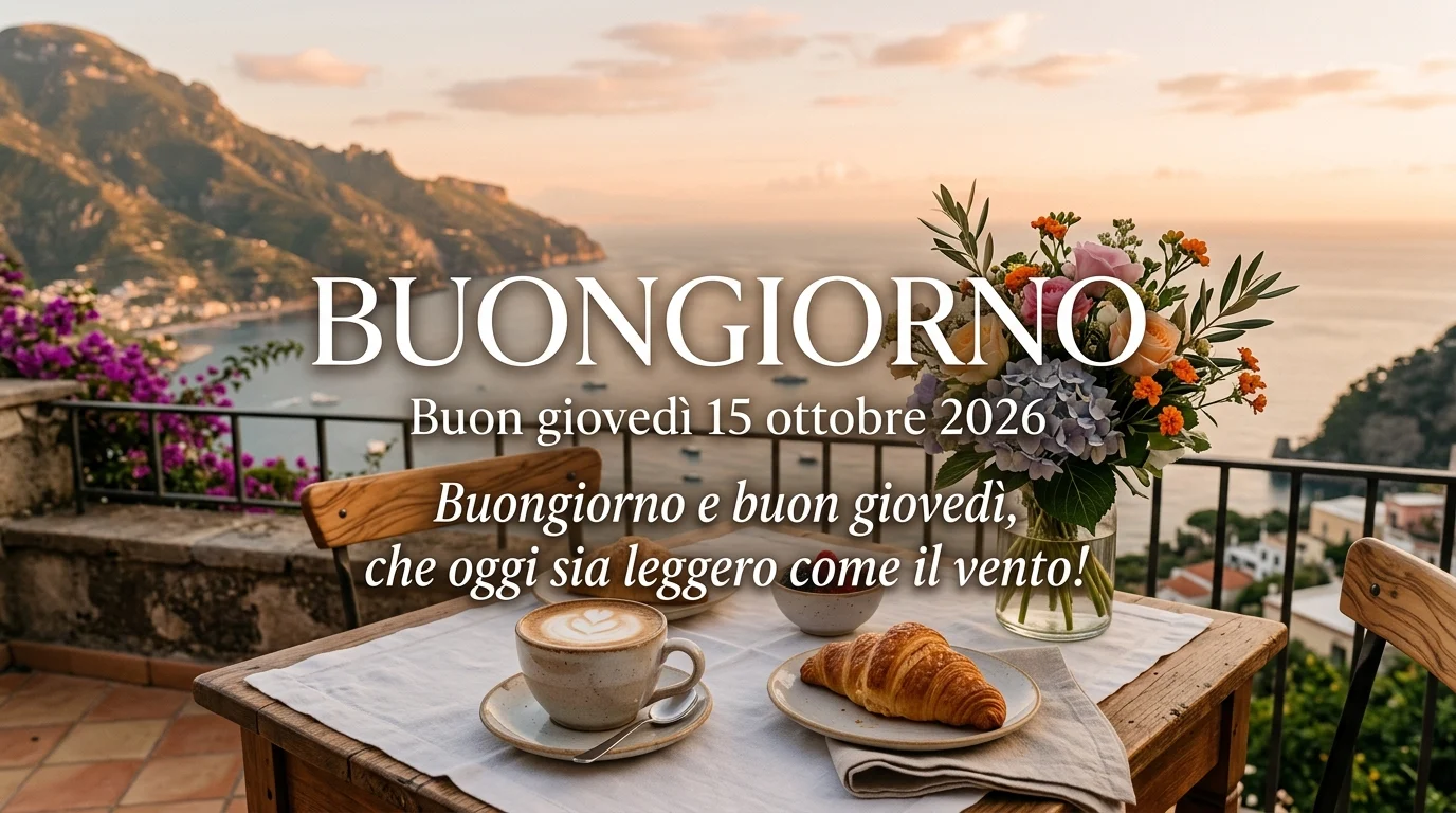 Buongiorno buon giovedì 15 ottobre 2026 - immagine 1