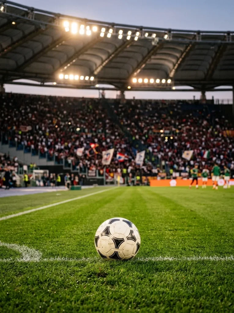 Partite di calcio oggi 11 ottobre 2026 — illustrazione editoriale
