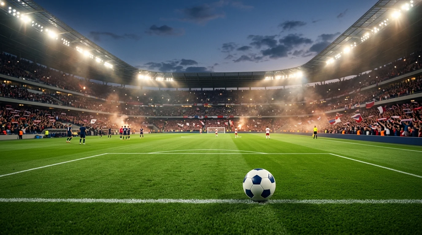 Partite di calcio oggi 11 ottobre 2026 — illustrazione editoriale