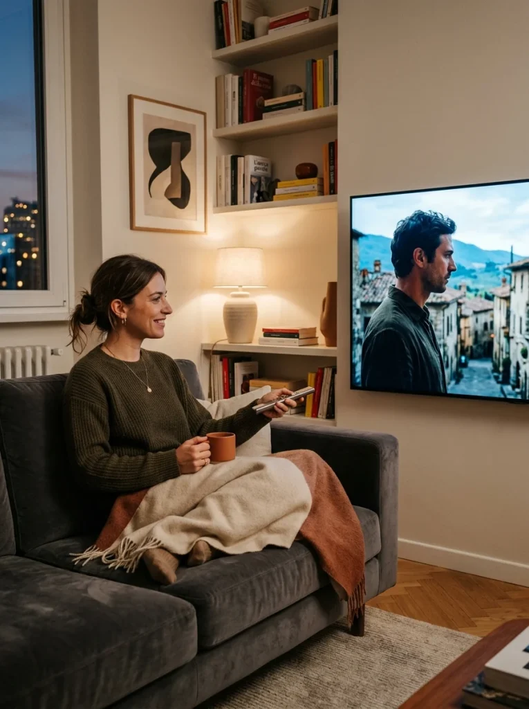 Programmi TV stasera 14 ottobre 2026 — illustrazione editoriale
