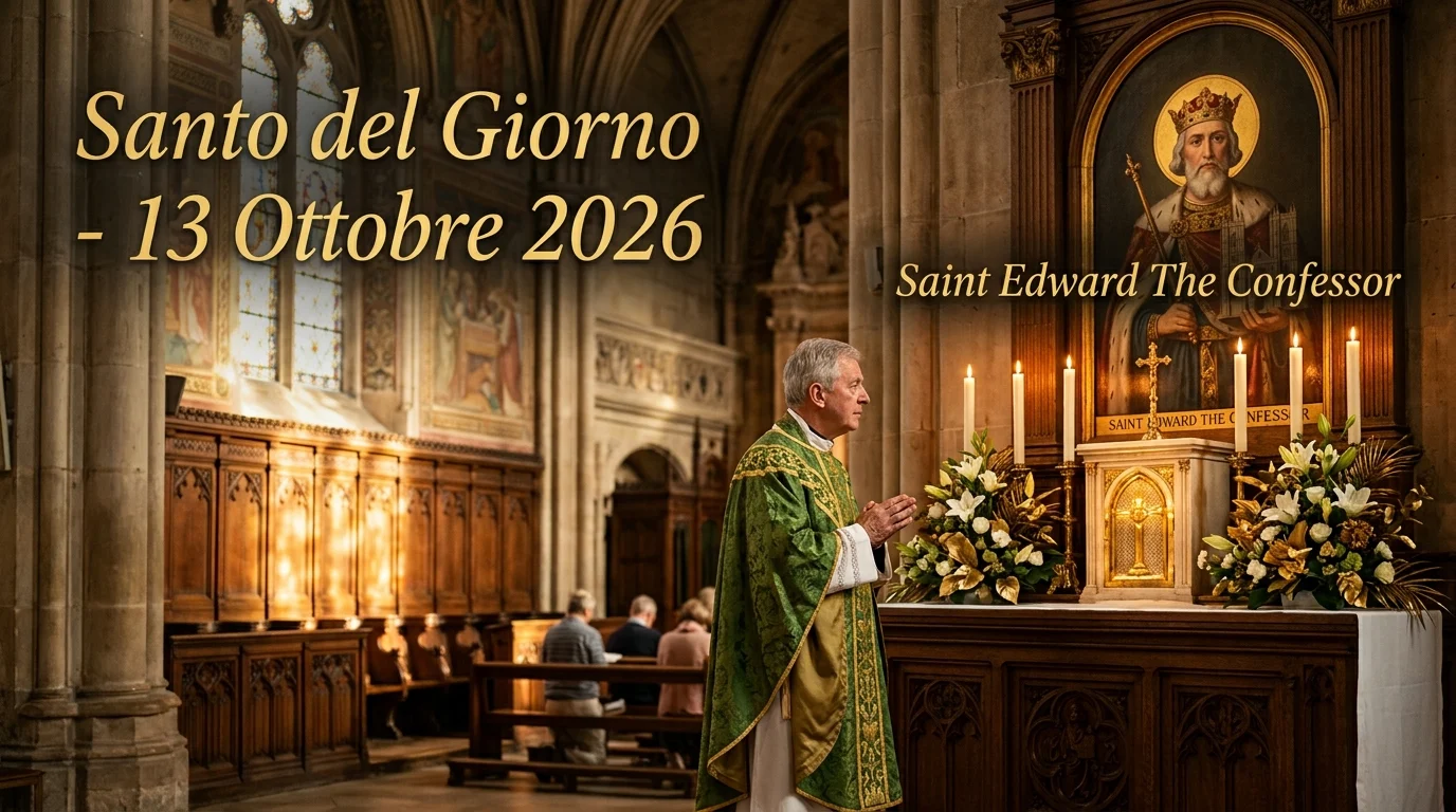 Santo del giorno 13 ottobre 2026 — illustrazione editoriale