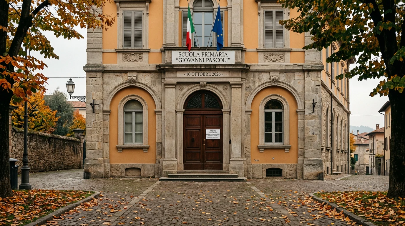 Scuole chiuse sabato 10 ottobre 2026 — illustrazione editoriale