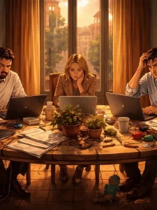 Illustrazione originale ispirata a Smart Working